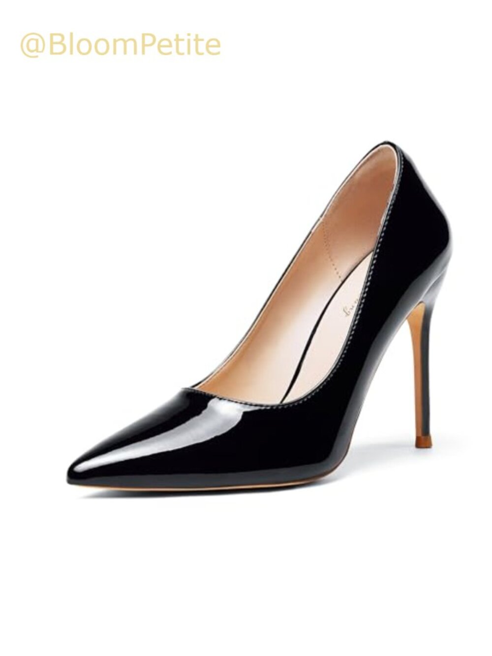 Women's Pointed Toe Stiletto Pumps Faux Leather Slip-On Heels